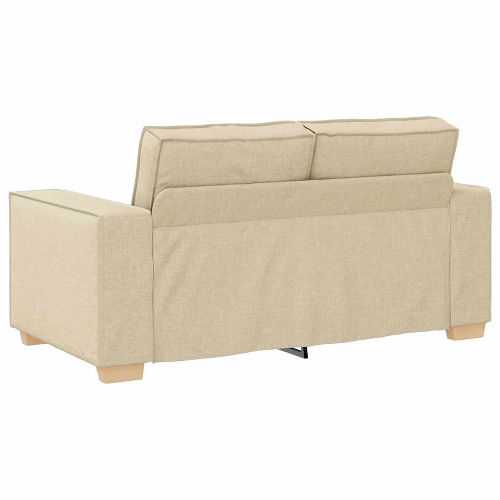 Bank 3 pcs Crème 220 x 80 x 84 cm Linnen-mix stof is nu te koop bij PeponiXL, paradijselijk wonen!