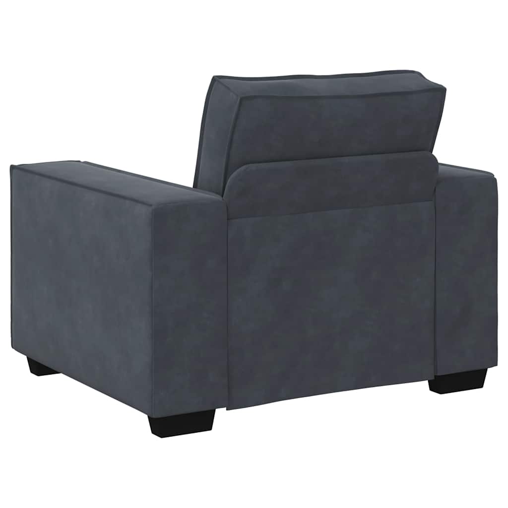 3-delige Loungeset met kussens fluweel donkergrijs is nu te koop bij PeponiXL, paradijselijk wonen!