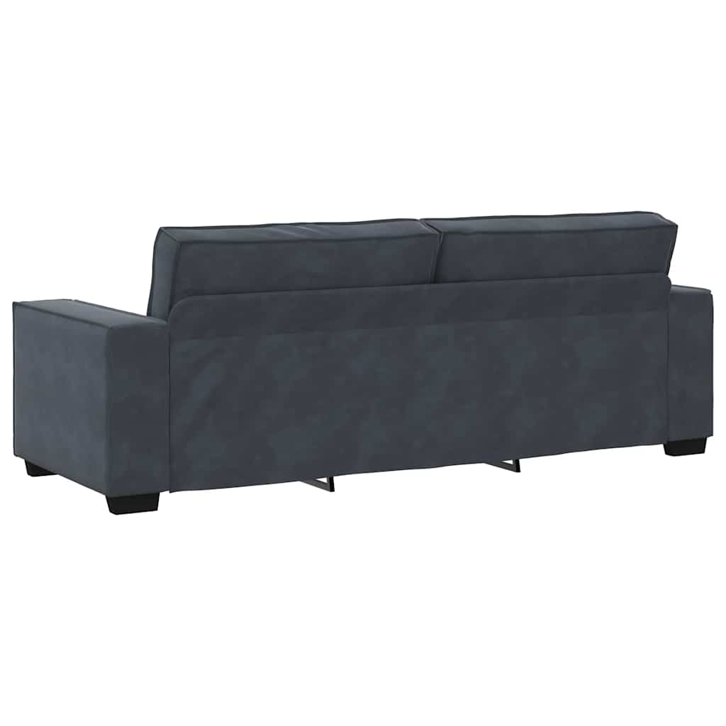 3-delige Loungeset met kussens fluweel donkergrijs is nu te koop bij PeponiXL, paradijselijk wonen!