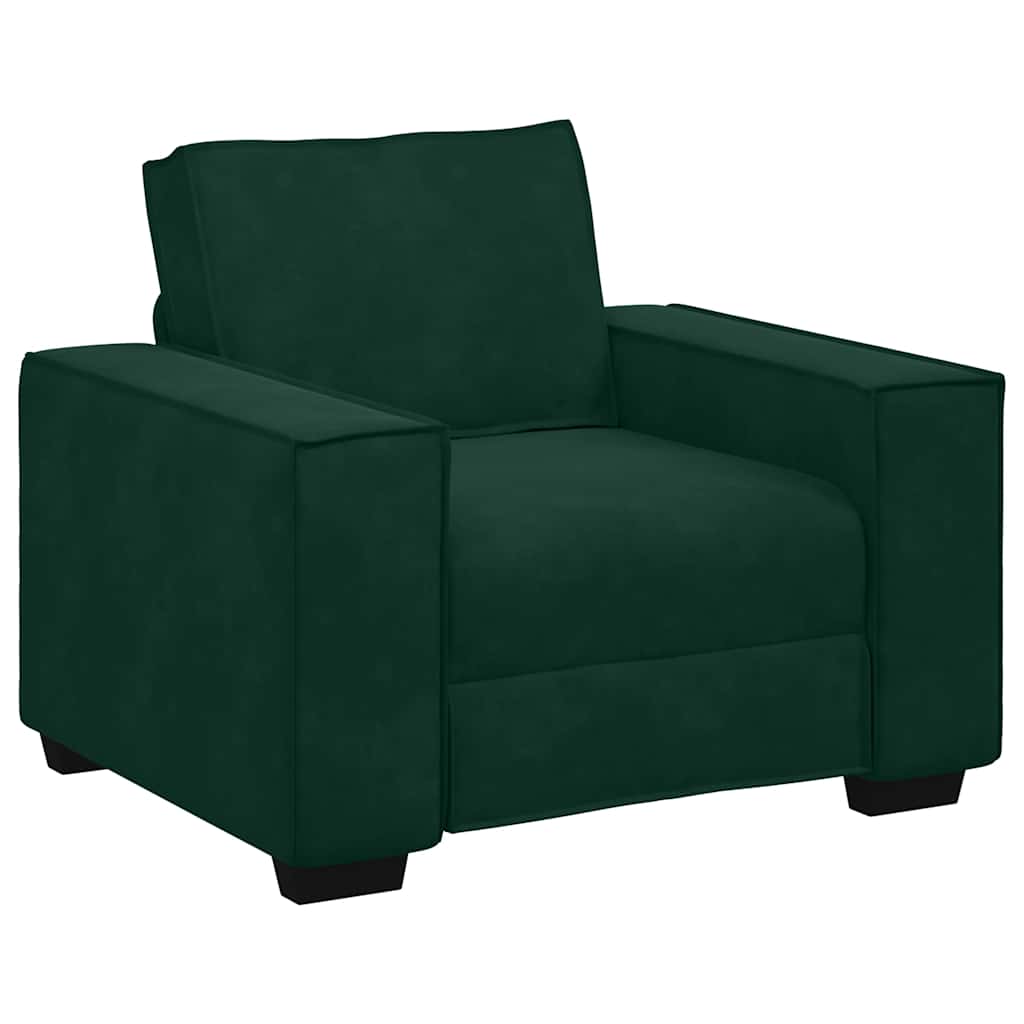 3-delige Loungeset met kussens fluweel donkergroen is nu te koop bij PeponiXL, paradijselijk wonen!