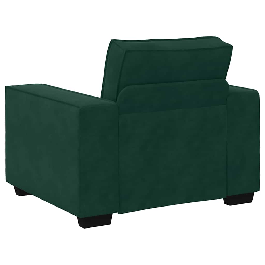 3-delige Loungeset met kussens fluweel donkergroen is nu te koop bij PeponiXL, paradijselijk wonen!