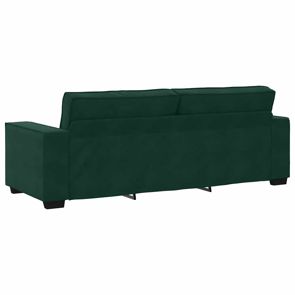 3-delige Loungeset met kussens fluweel donkergroen is nu te koop bij PeponiXL, paradijselijk wonen!