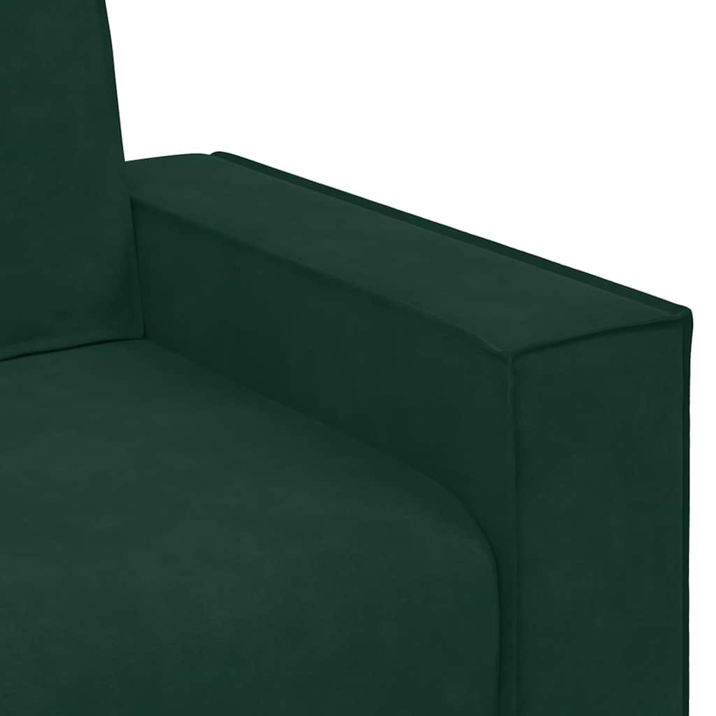 3-delige Loungeset met kussens fluweel donkergroen is nu te koop bij PeponiXL, paradijselijk wonen!
