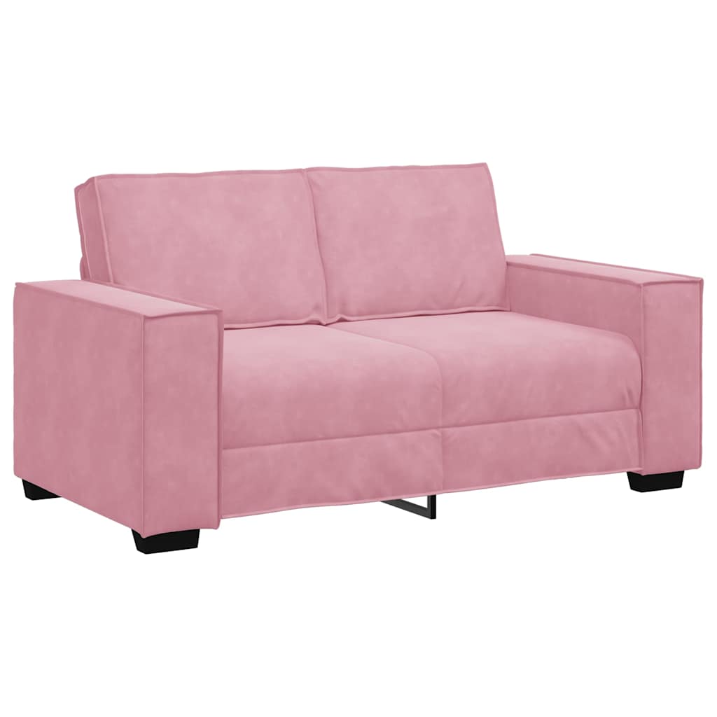 3-delige Loungeset met kussens fluweel roze is nu te koop bij PeponiXL, paradijselijk wonen!