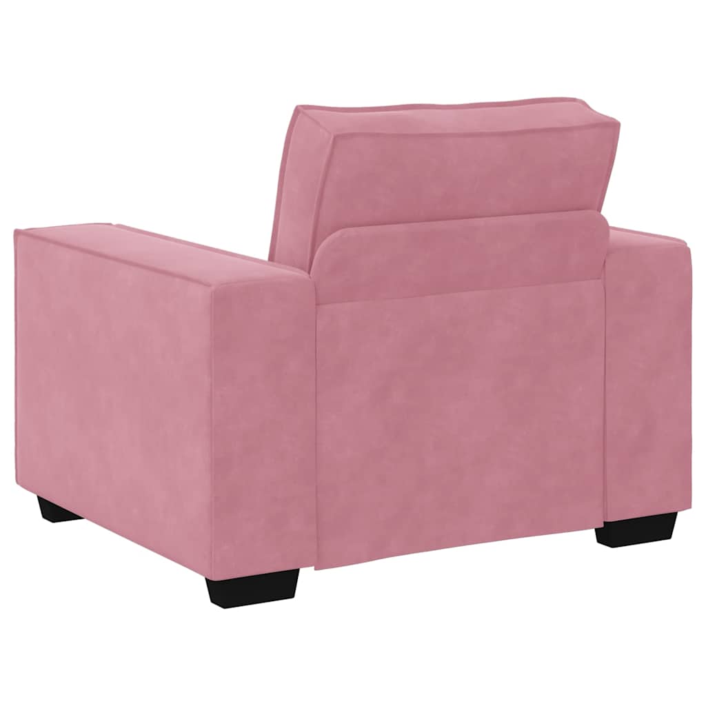 3-delige Loungeset met kussens fluweel roze is nu te koop bij PeponiXL, paradijselijk wonen!
