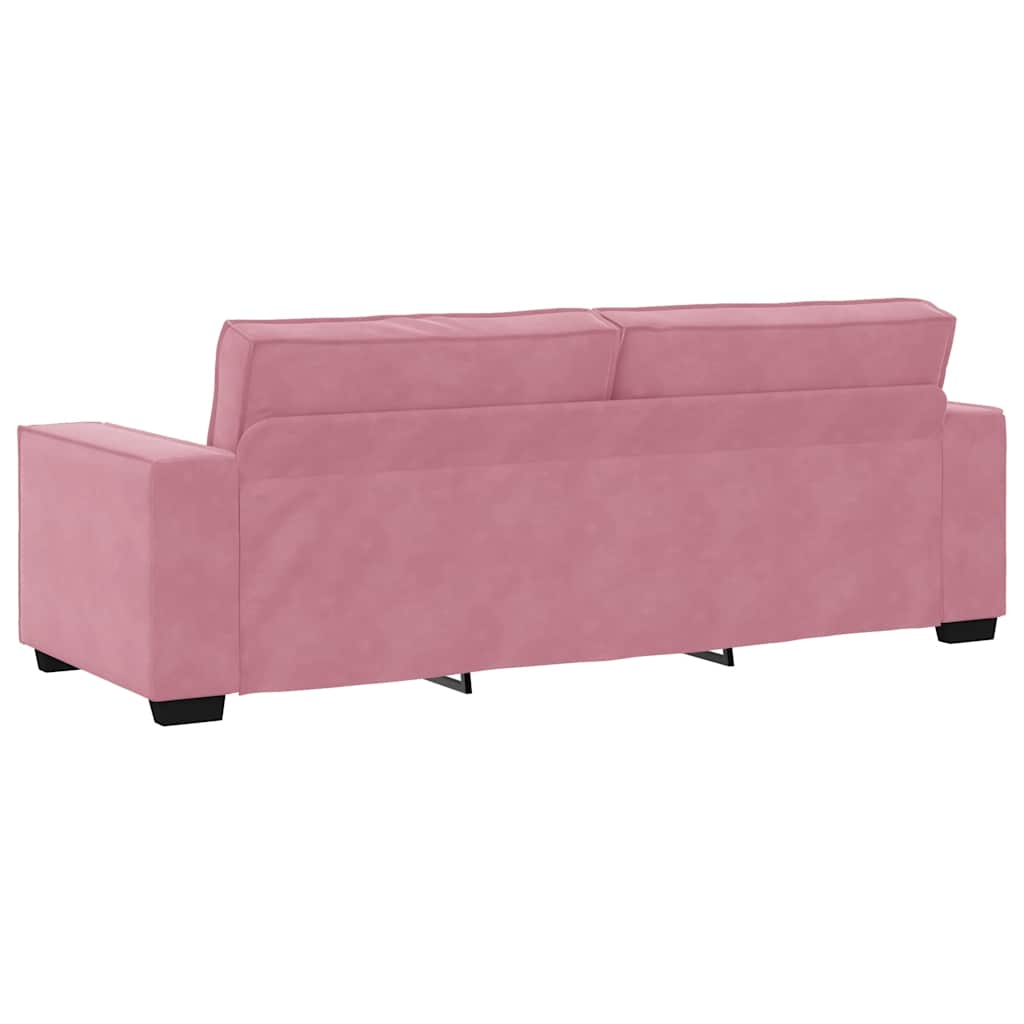 3-delige Loungeset met kussens fluweel roze is nu te koop bij PeponiXL, paradijselijk wonen!