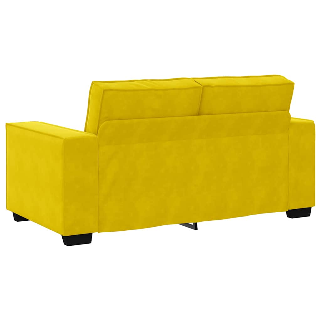 3-delige Loungeset met kussens fluweel geel is nu te koop bij PeponiXL, paradijselijk wonen!