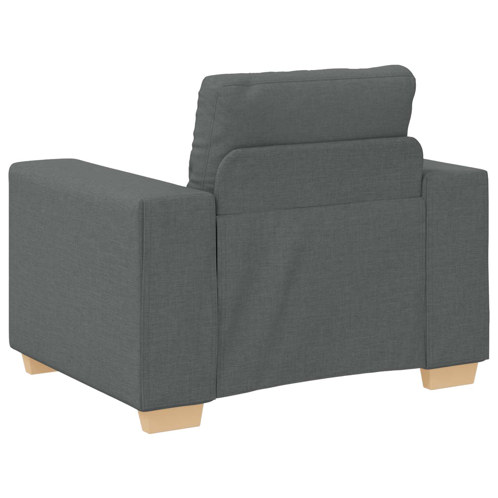 Bank 3 pcs Donkergrijs 221 x 80 x 80 cm Linnen-mix stof is nu te koop bij PeponiXL, paradijselijk wonen!