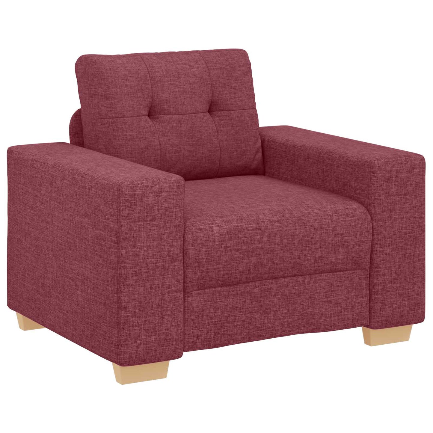 Bank 3 pcs Windrood 221 x 80 x 80 cm Linnen-mix stof is nu te koop bij PeponiXL, paradijselijk wonen!
