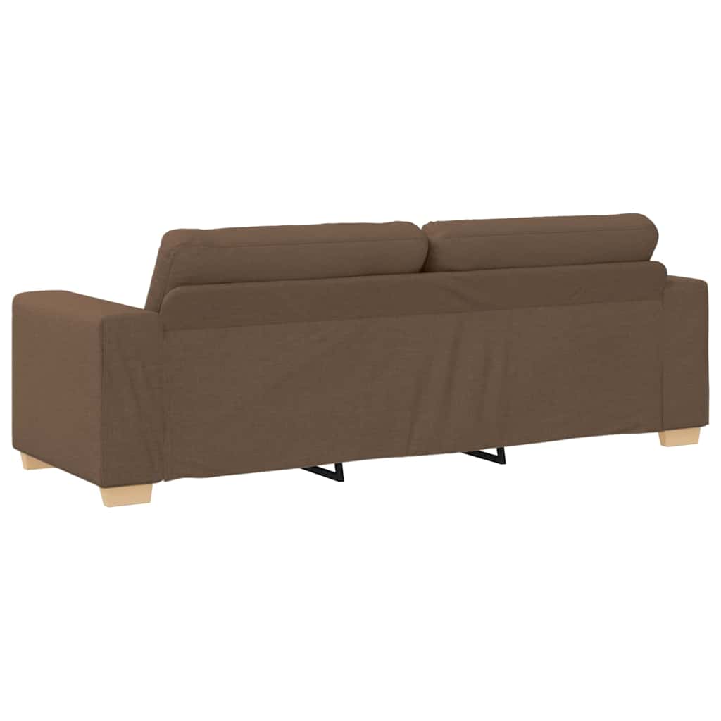 Bank 3 pcs Bruin 221 x 80 x 80 cm Linnen-mix stof is nu te koop bij PeponiXL, paradijselijk wonen!