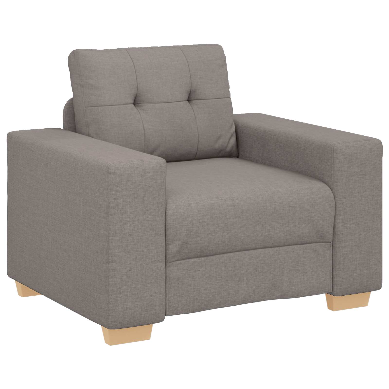 Bank 3 pcs Taupe 221 x 80 x 80 cm Linnen-mix stof is nu te koop bij PeponiXL, paradijselijk wonen!