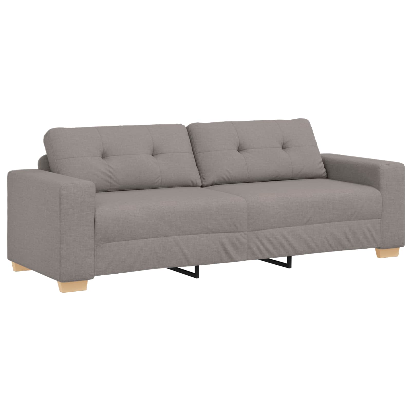 Bank 3 pcs Taupe 221 x 80 x 80 cm Linnen-mix stof is nu te koop bij PeponiXL, paradijselijk wonen!