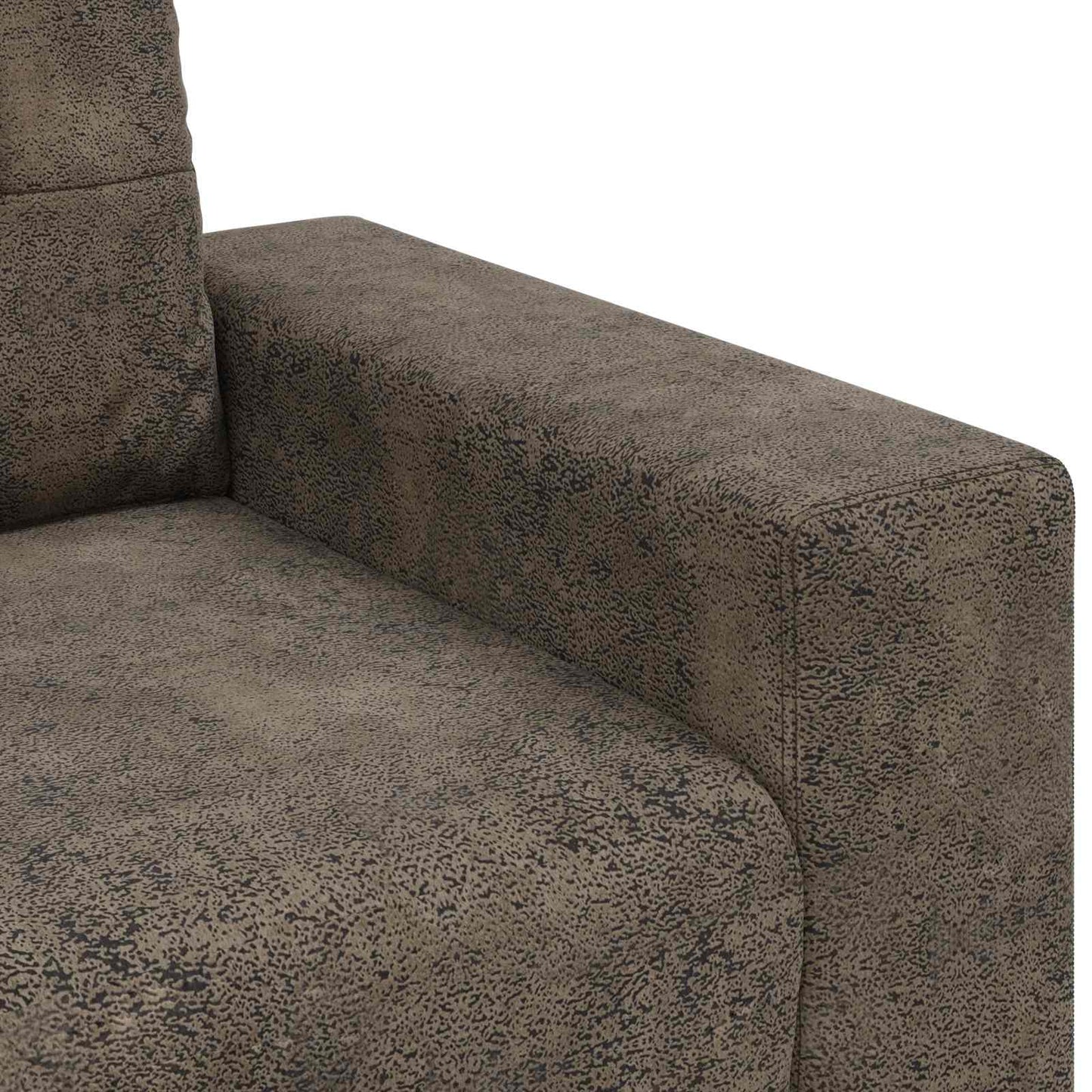 Bank 3 pcs Donkergrijs 221 x 80 x 80 cm Linnen-mix stof is nu te koop bij PeponiXL, paradijselijk wonen!