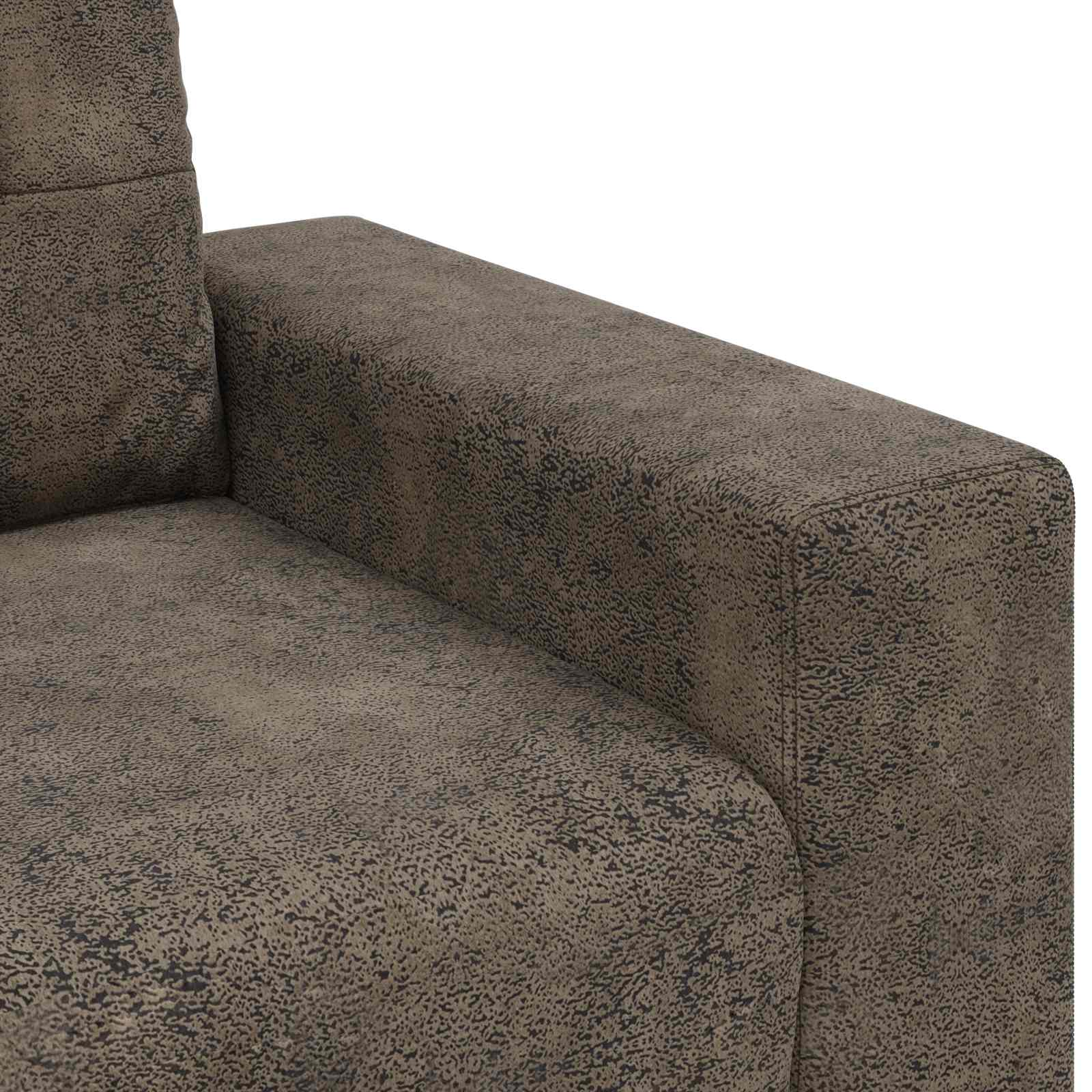 Bank 3 pcs Donkergrijs 221 x 80 x 80 cm Linnen-mix stof is nu te koop bij PeponiXL, paradijselijk wonen!