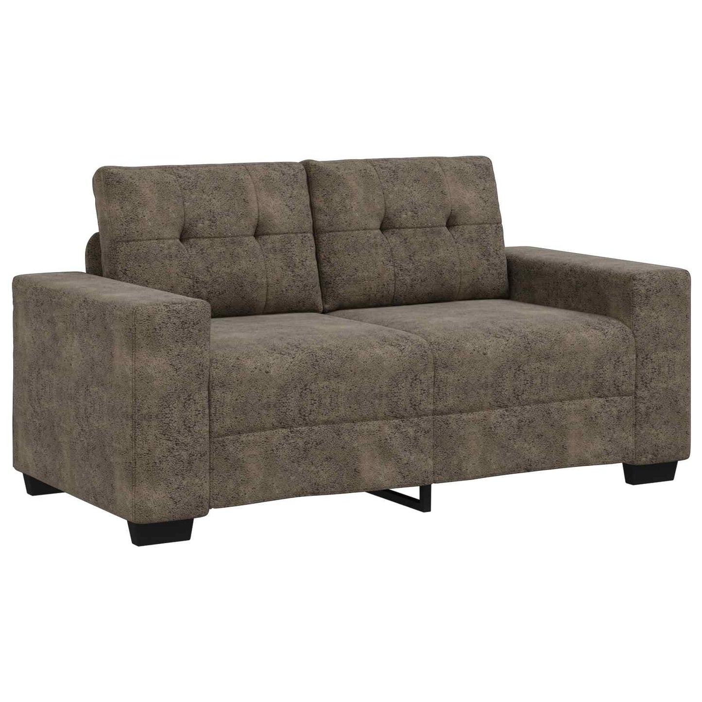 Bank 3 pcs Donkergrijs 221 x 80 x 80 cm Linnen-mix stof is nu te koop bij PeponiXL, paradijselijk wonen!
