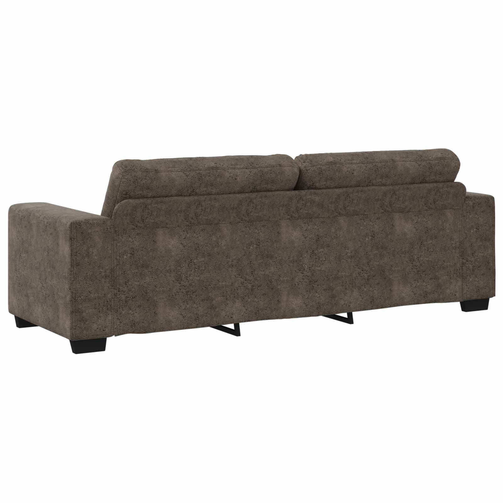Bank 3 pcs Donkergrijs 221 x 80 x 80 cm Linnen-mix stof is nu te koop bij PeponiXL, paradijselijk wonen!
