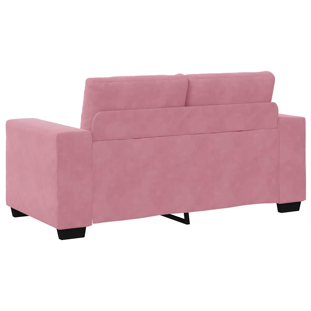 Bankstel 3 pcs Roze 221 x 80 x 80 cm Fluweel is nu te koop bij PeponiXL, paradijselijk wonen!