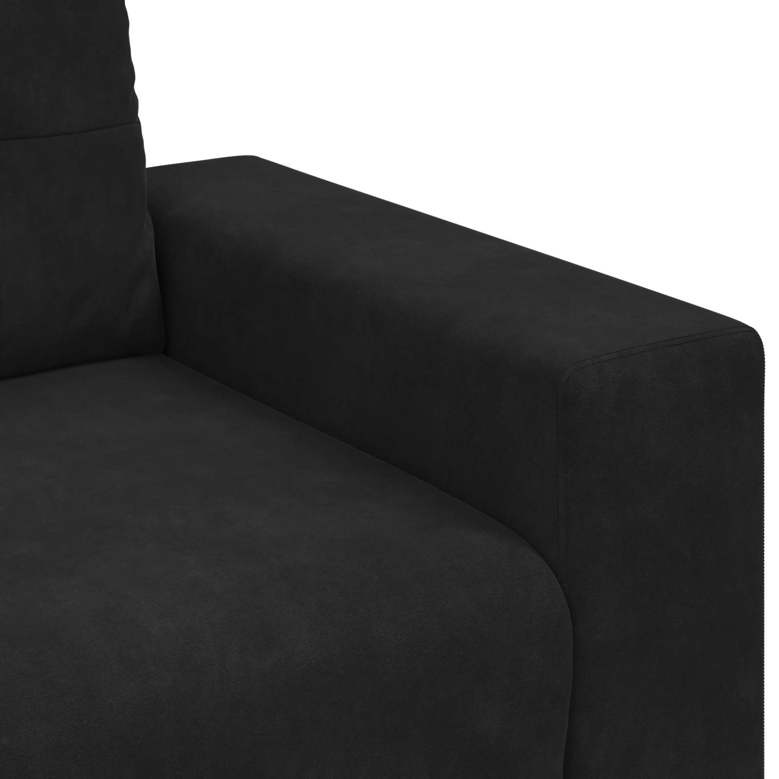 Bankstel 3 pcs Zwart 221 x 80 x 80 cm Fluweel is nu te koop bij PeponiXL, paradijselijk wonen!