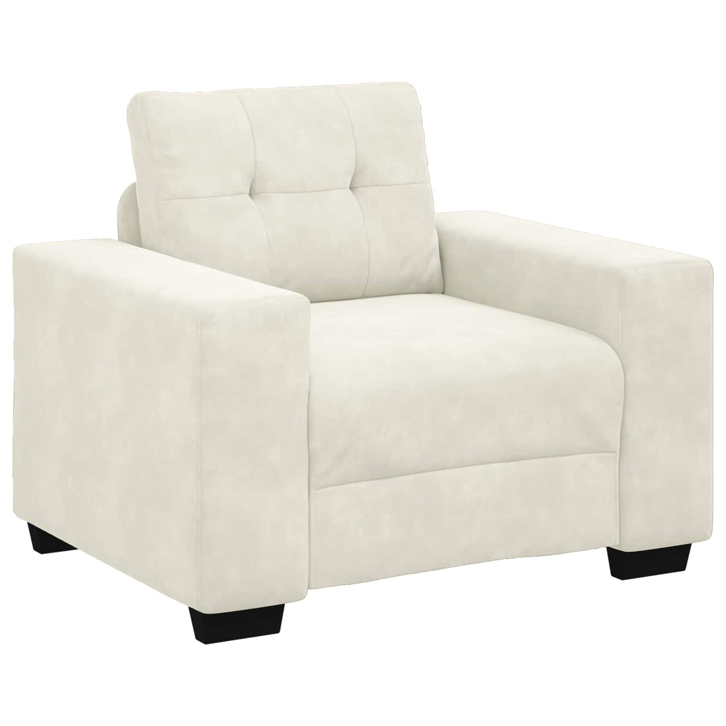 Bankstel 3 pcs Crème 221 x 80 x 80 cm Fluweel