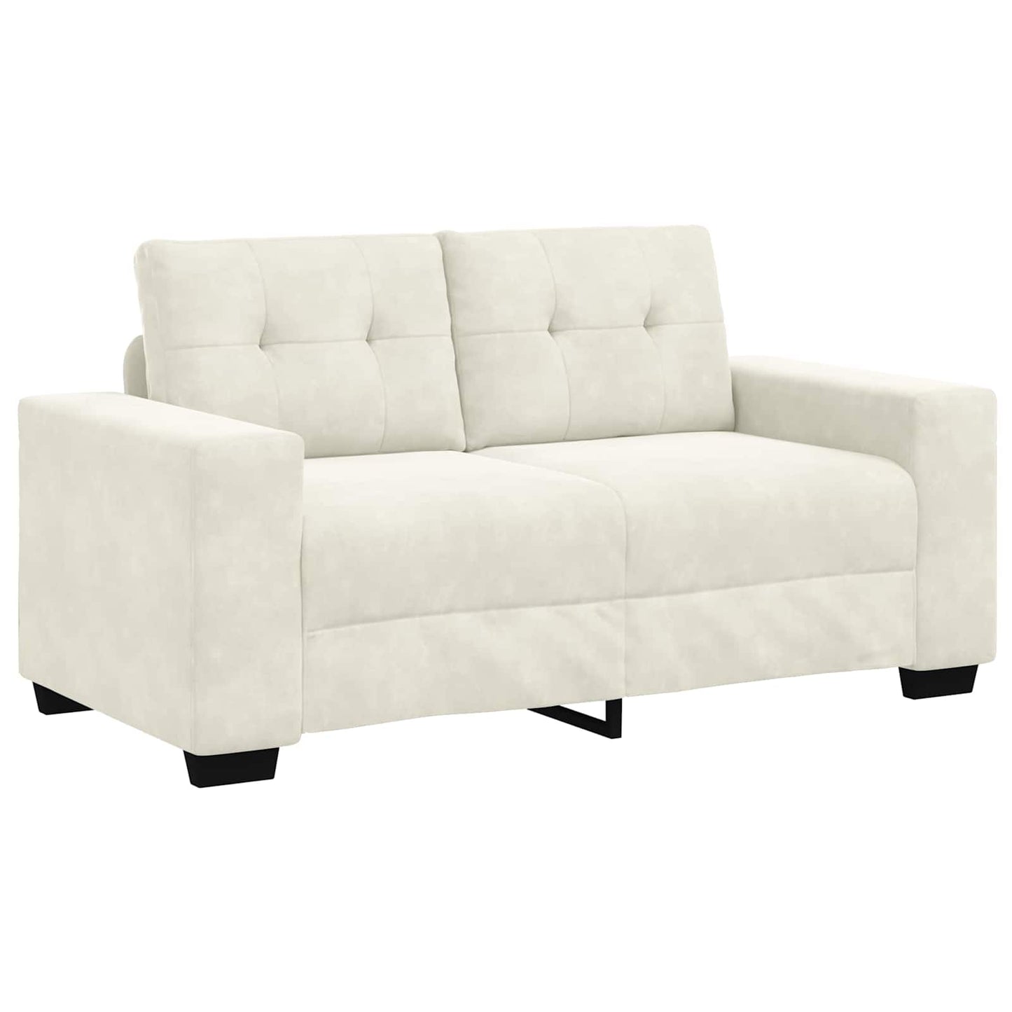Bankstel 3 pcs Crème 221 x 80 x 80 cm Fluweel