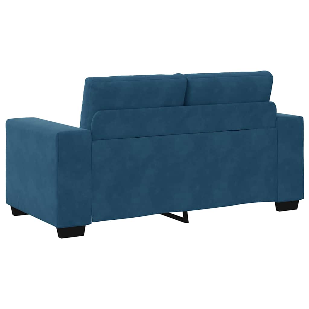 Bankstel 3 pcs Blauw 221 x 80 x 80 cm Fluweel is nu te koop bij PeponiXL, paradijselijk wonen!