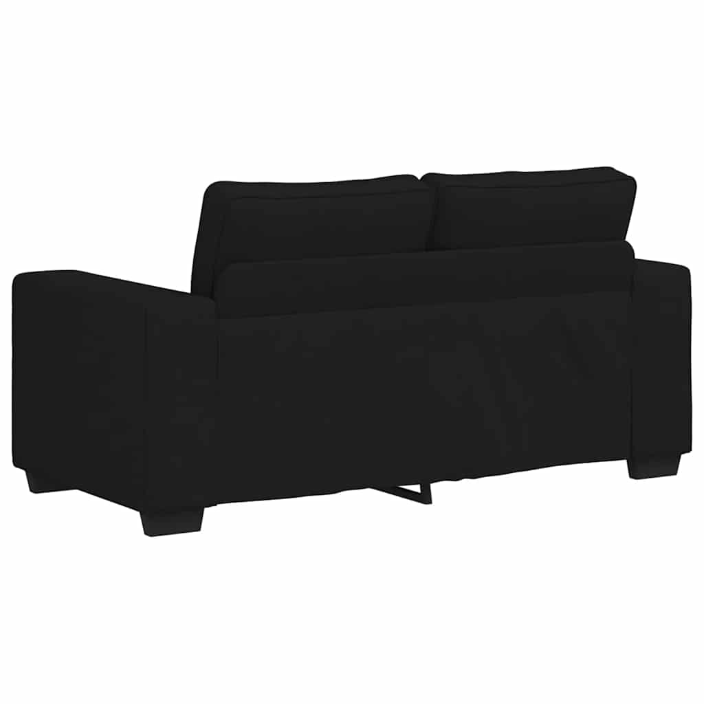 3-delige loungeset met kussens stof zwart is nu te koop bij PeponiXL, paradijselijk wonen!