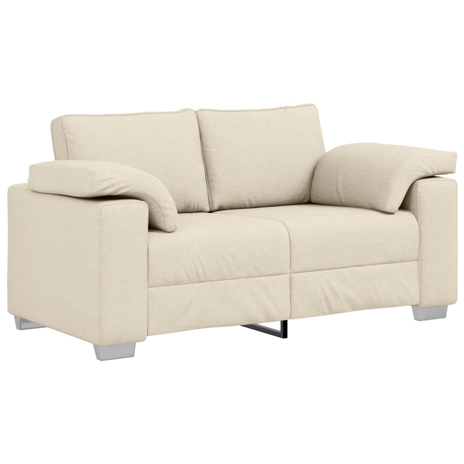 Bank 3 pcs Lichtgrijs 219 x 80 x 82 cm Linnen-mix stof is nu te koop bij PeponiXL, paradijselijk wonen!