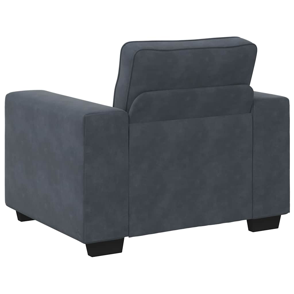 3-delige Loungeset met kussens fluweel donkergrijs is nu te koop bij PeponiXL, paradijselijk wonen!