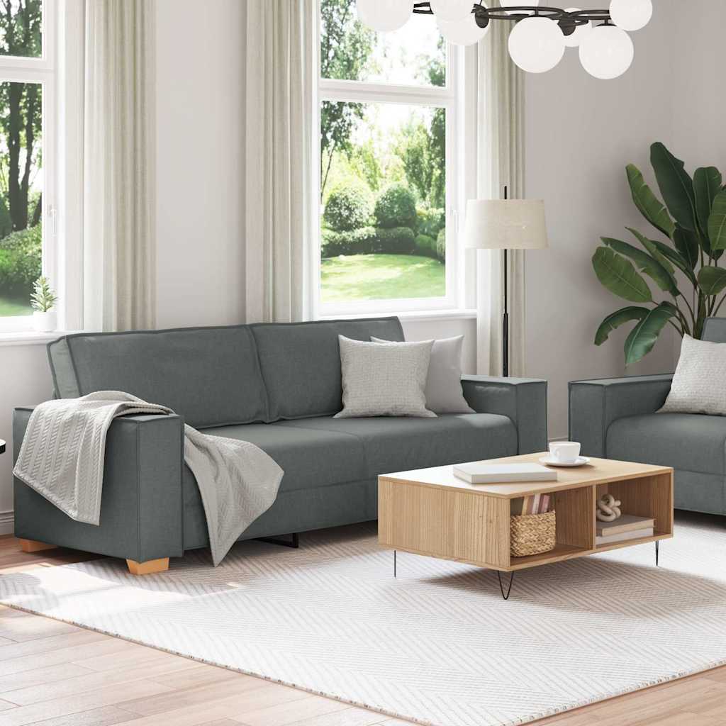 2-delige Loungeset met kussens stof donkergrijs is nu te koop bij PeponiXL, paradijselijk wonen!