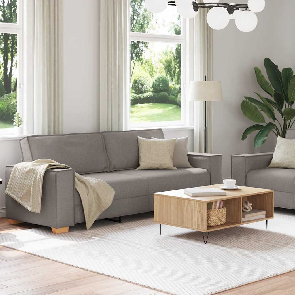 2-delige Loungeset met kussens stof taupe is nu te koop bij PeponiXL, paradijselijk wonen!