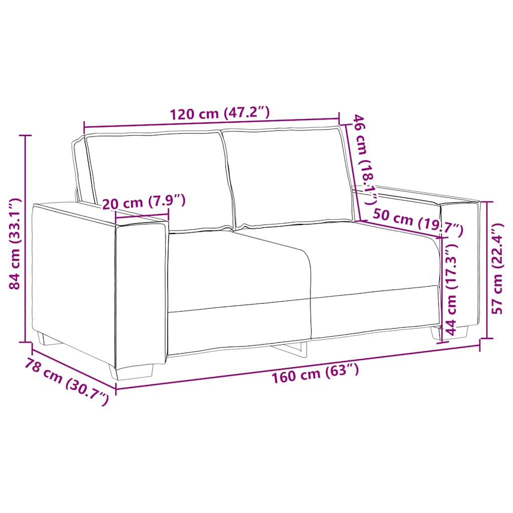 2-delige Loungeset met kussens stof crèmekleurig is nu te koop bij PeponiXL, paradijselijk wonen!
