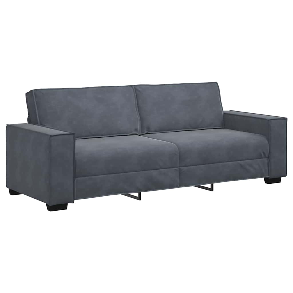 2-delige Loungeset met kussens fluweel donkergrijs is nu te koop bij PeponiXL, paradijselijk wonen!