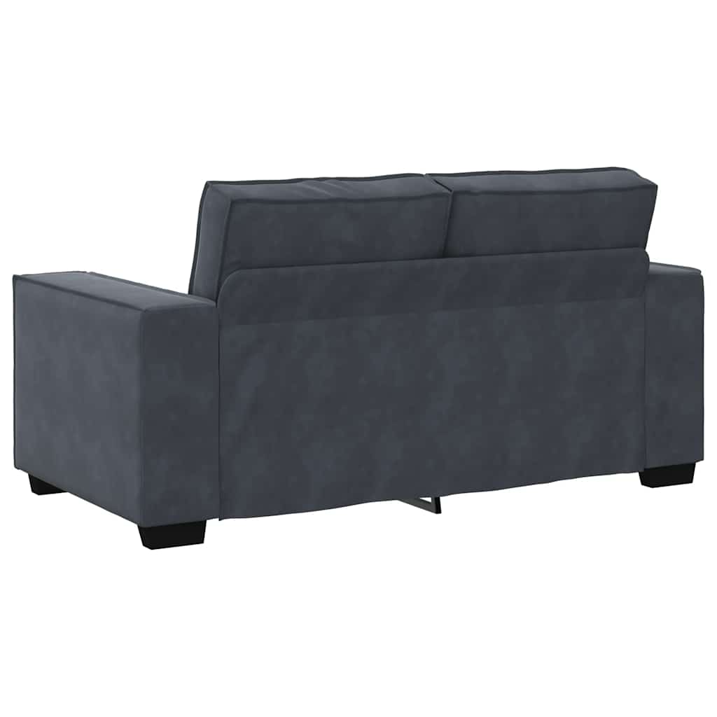 2-delige Loungeset met kussens fluweel donkergrijs is nu te koop bij PeponiXL, paradijselijk wonen!