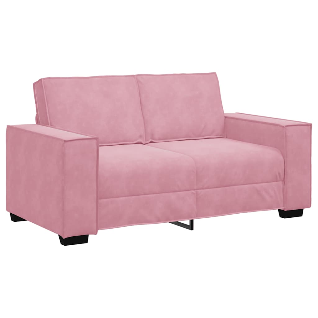 2-delige Loungeset met kussens fluweel roze is nu te koop bij PeponiXL, paradijselijk wonen!