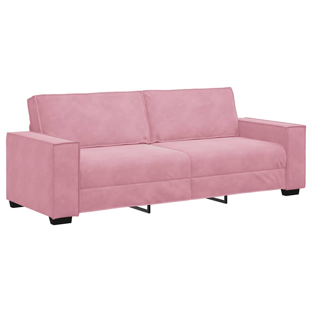 2-delige Loungeset met kussens fluweel roze is nu te koop bij PeponiXL, paradijselijk wonen!