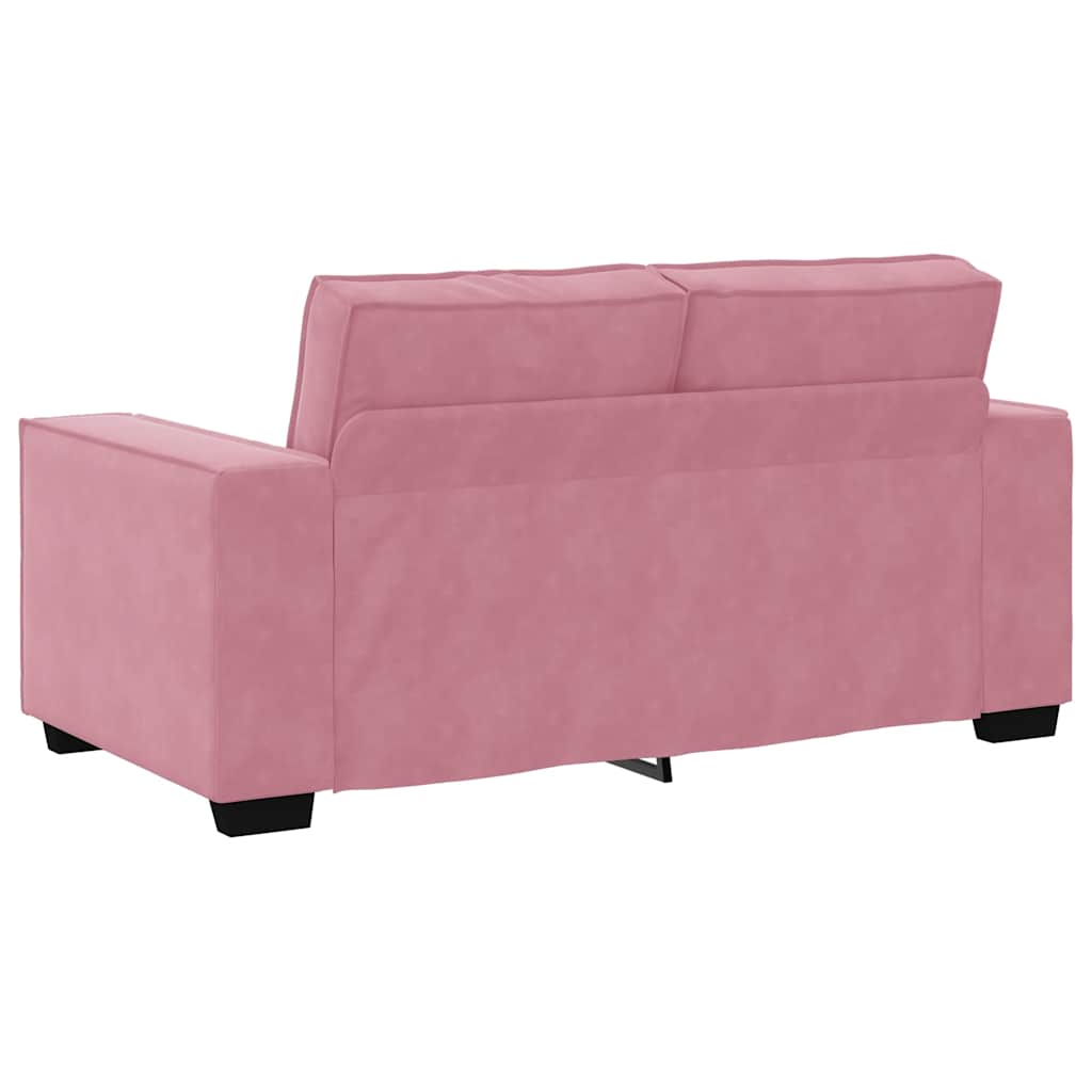 2-delige Loungeset met kussens fluweel roze is nu te koop bij PeponiXL, paradijselijk wonen!