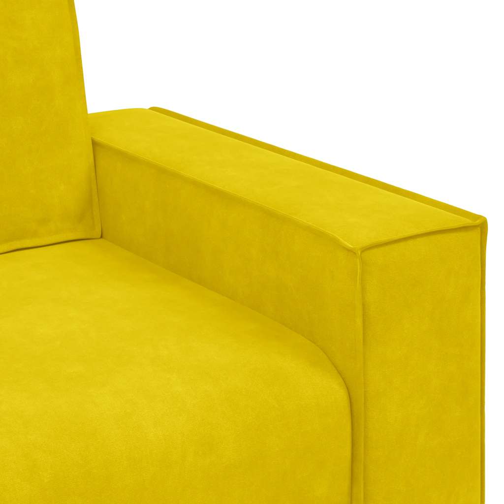 2-delige Loungeset met kussens fluweel geel is nu te koop bij PeponiXL, paradijselijk wonen!