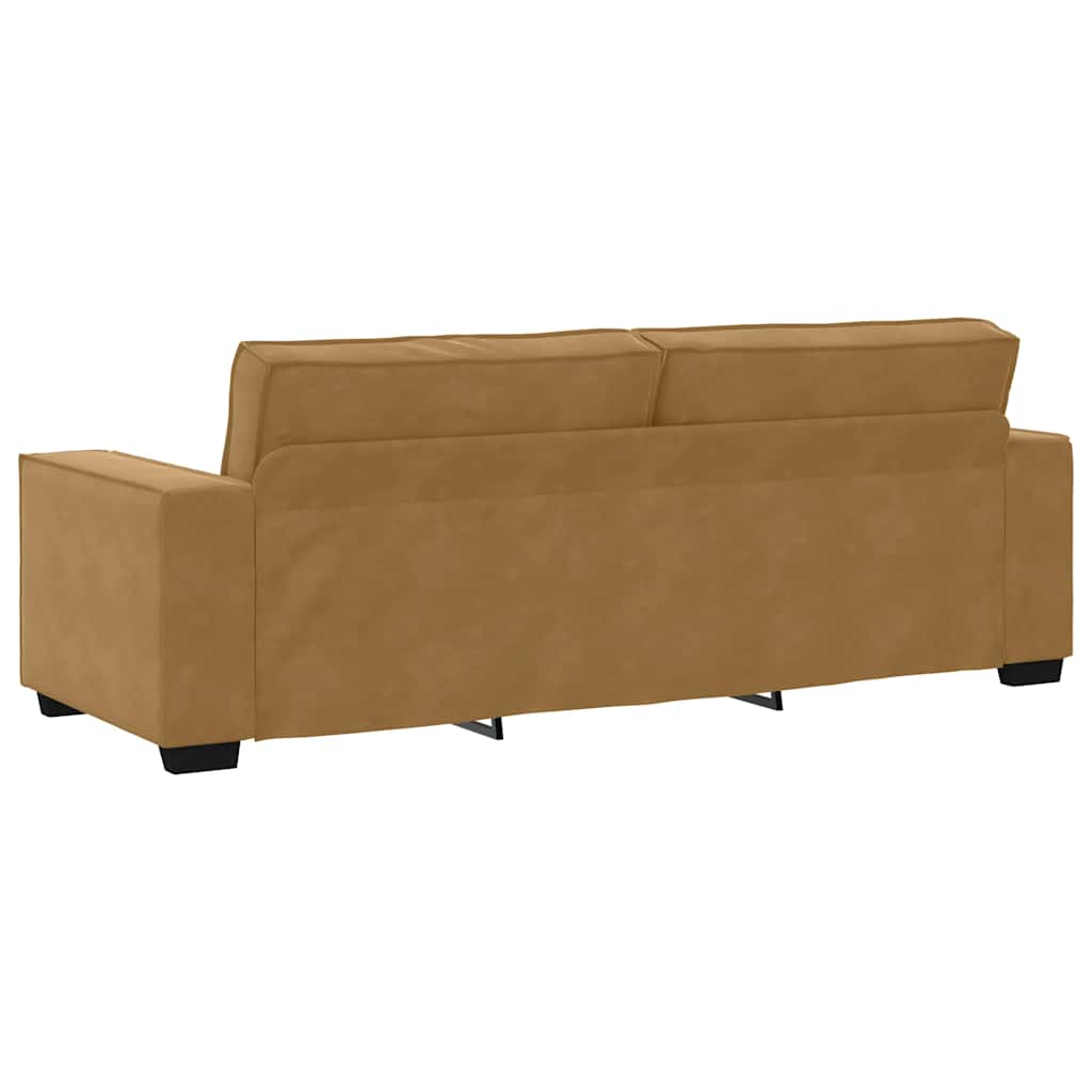 2-delige Loungeset met kussens fluweel bruin is nu te koop bij PeponiXL, paradijselijk wonen!