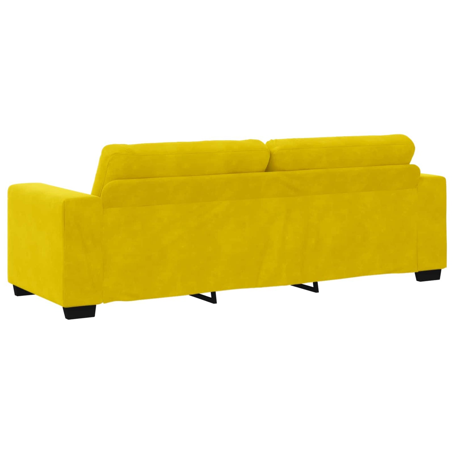 Bank 2 pcs Geel 221 x 80 x 80 cm Stof