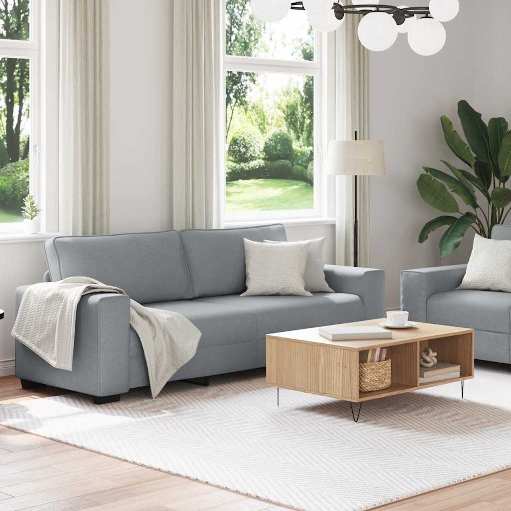2-delige Loungeset met kussens stof lichtgrijs is nu te koop bij PeponiXL, paradijselijk wonen!