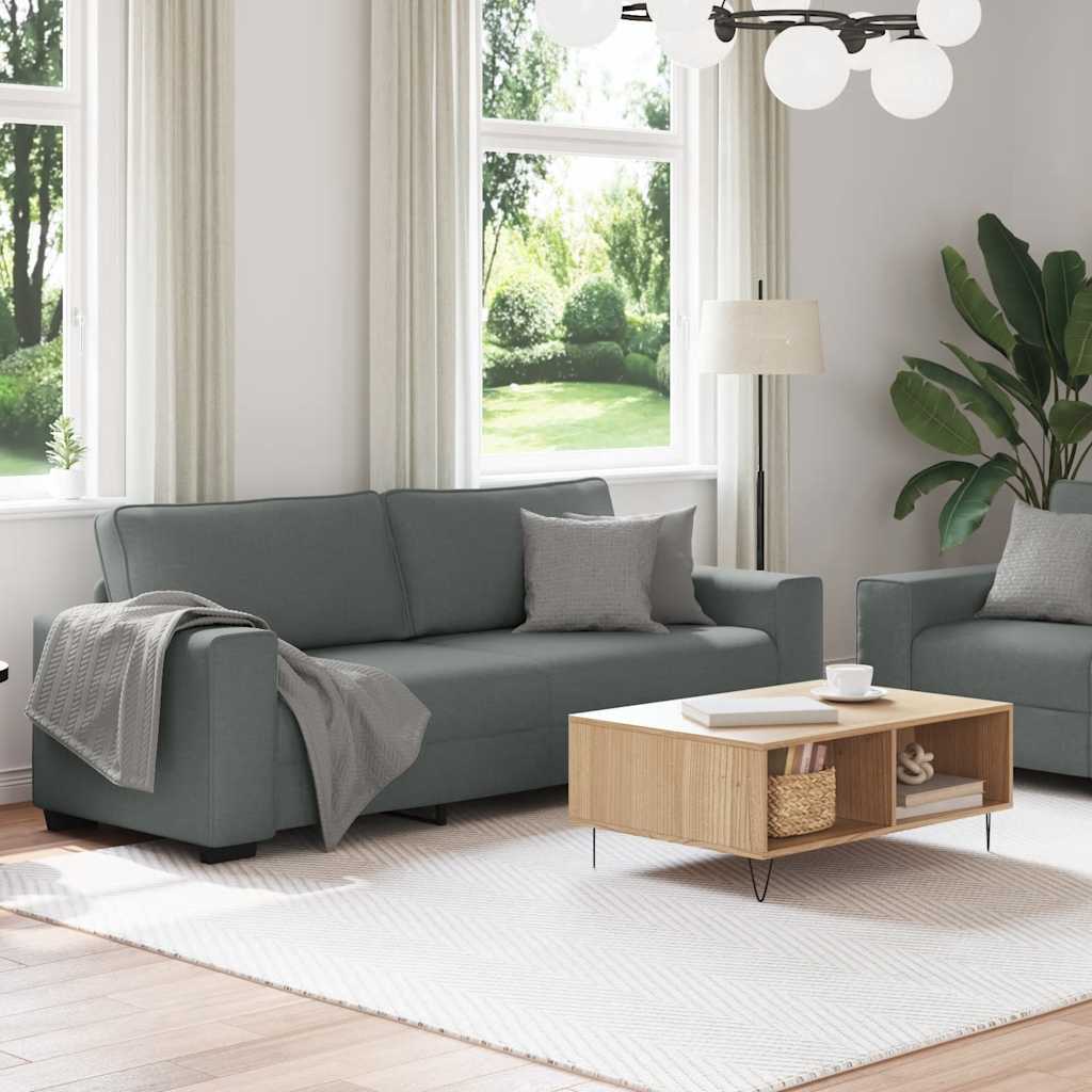 2-delige Loungeset met kussens stof donkergrijs is nu te koop bij PeponiXL, paradijselijk wonen!