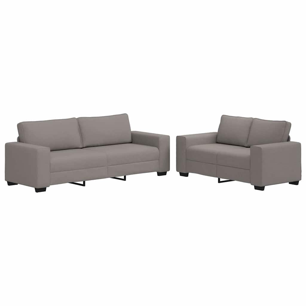 2-delige Loungeset met kussens stof taupe is nu te koop bij PeponiXL, paradijselijk wonen!