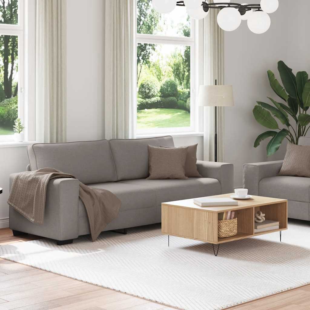 2-delige Loungeset met kussens stof taupe is nu te koop bij PeponiXL, paradijselijk wonen!