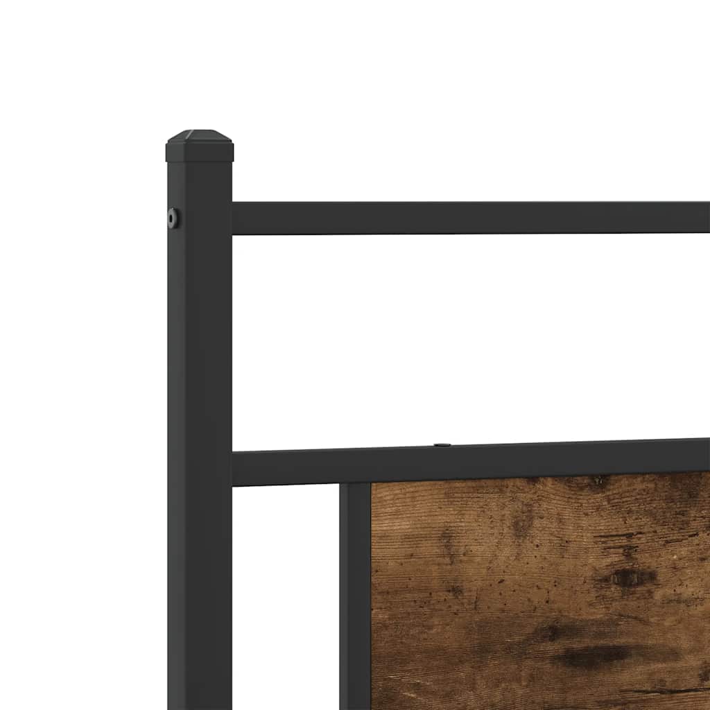 Bedframe zonder matras spaanplaat gerookt eikenkleurig is nu te koop bij PeponiXL, paradijselijk wonen!