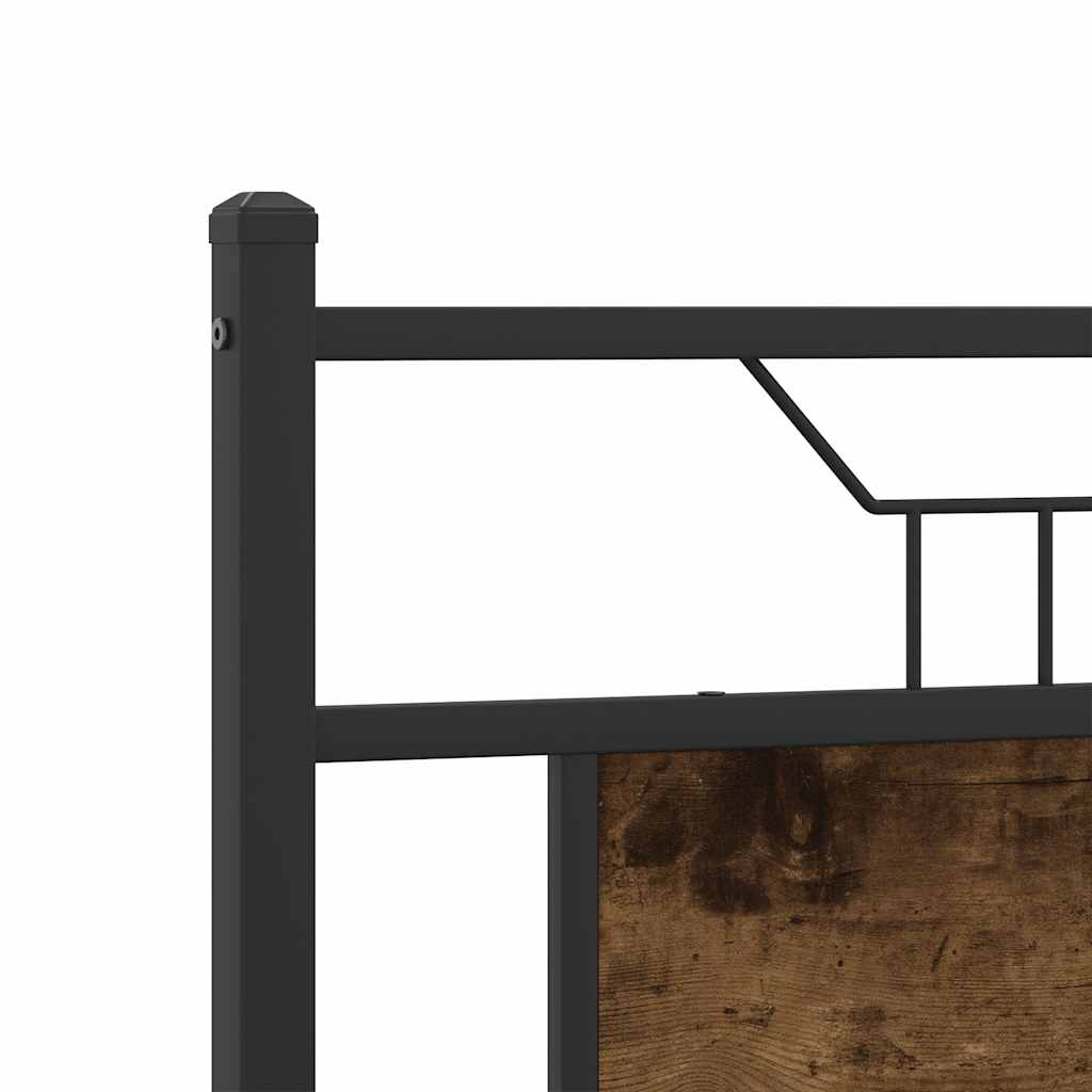 Bedframe zonder matras hout gerookt eikenkleurig 140x200 cm is nu te koop bij PeponiXL, paradijselijk wonen!