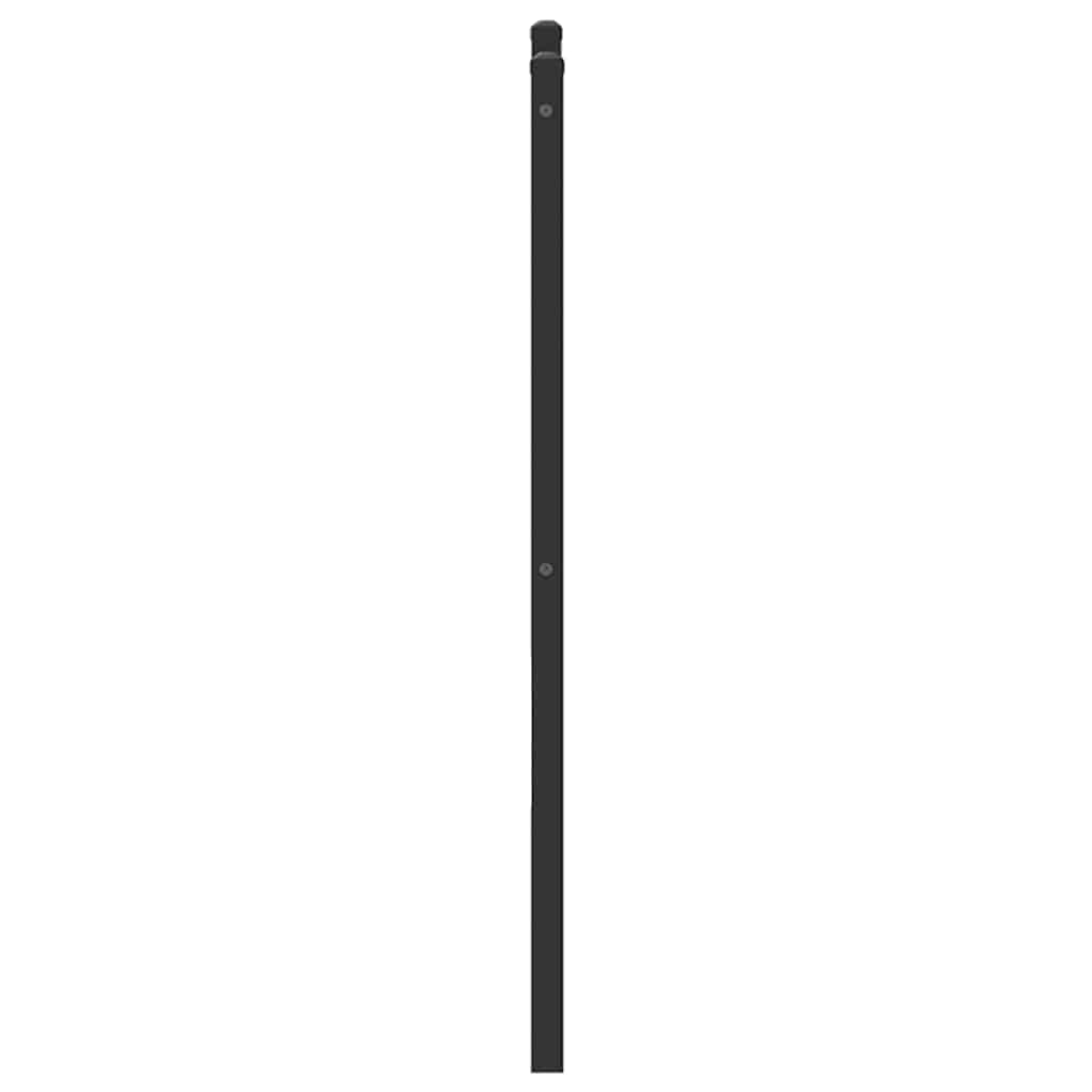 Vervangend hoofdbord 100 cm bewerkt hout en staal gerookt eikenkleurig is nu te koop bij PeponiXL, paradijselijk wonen!