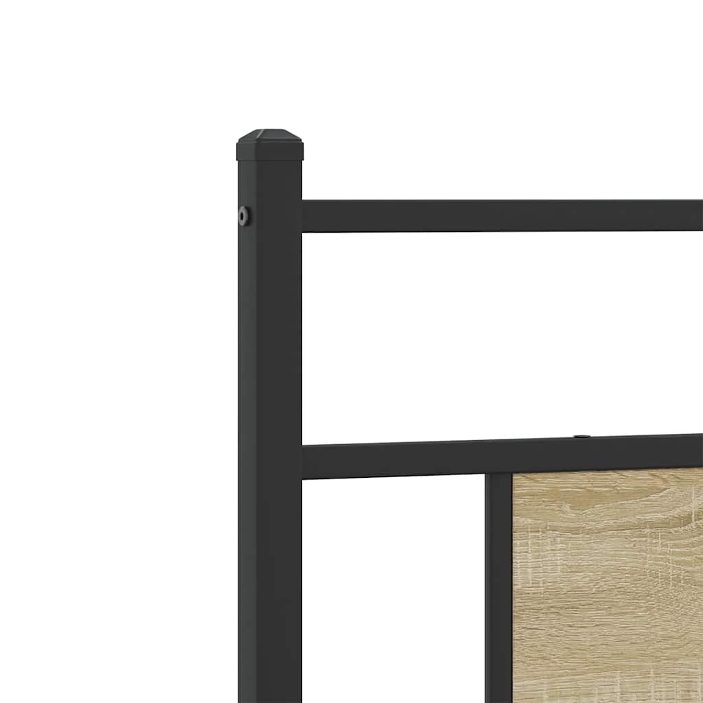 Bedframe zonder matras hout sonoma eikenkleurig 75x190 cm is nu te koop bij PeponiXL, paradijselijk wonen!