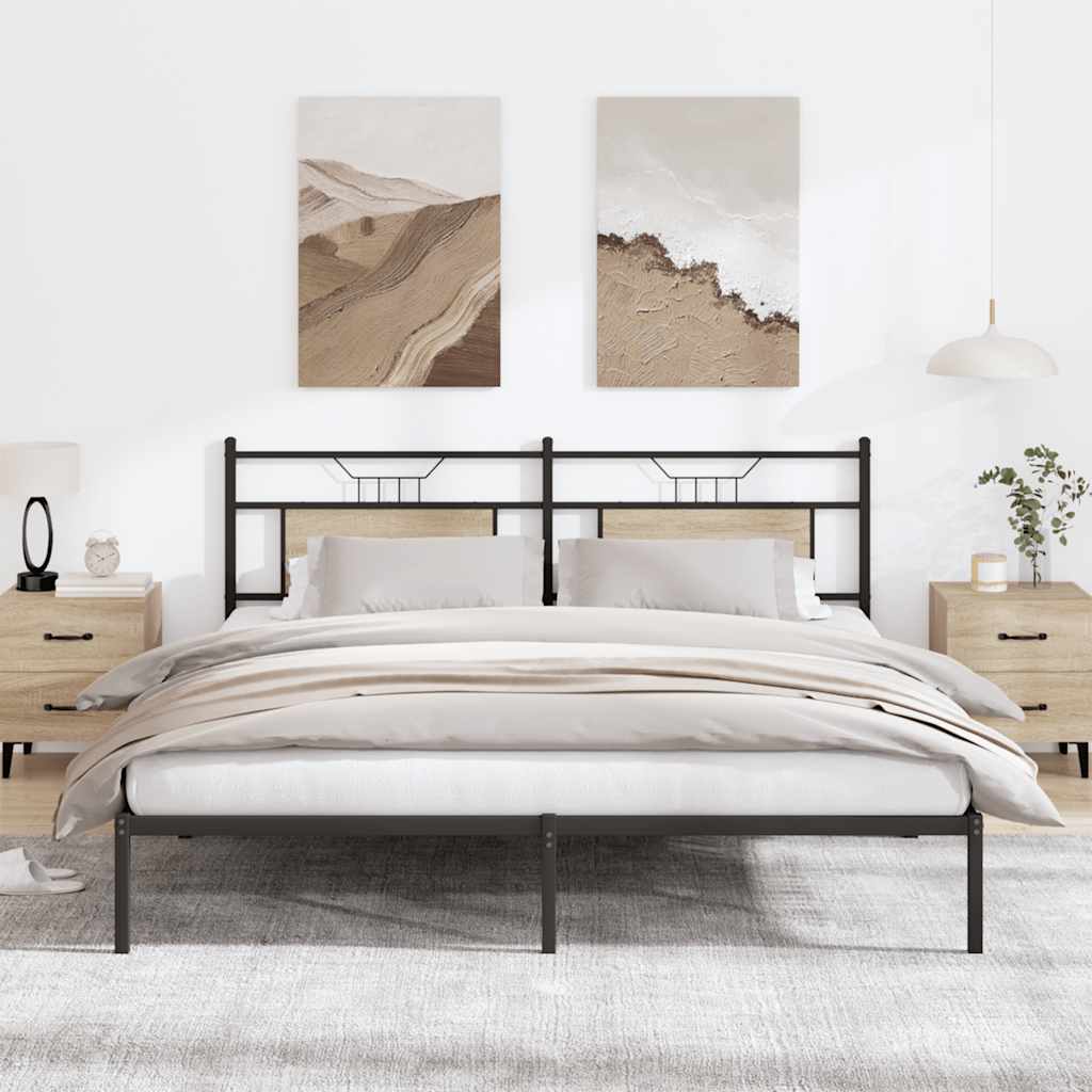 Bedframe zonder matras hout sonoma eikenkleurig 160x200 cm is nu te koop bij PeponiXL, paradijselijk wonen!