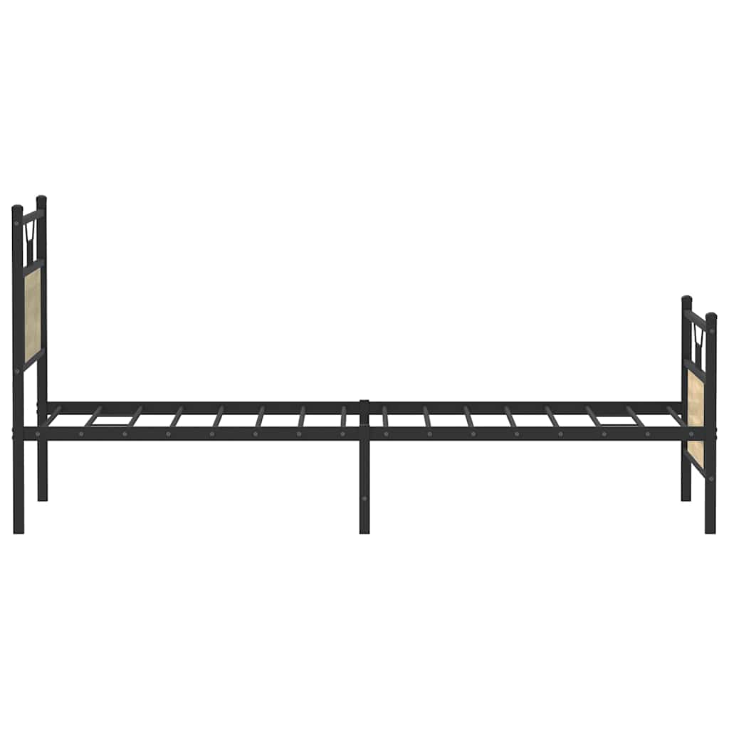 Bedframe zonder matras hout sonoma eikenkleurig 80x200 cm is nu te koop bij PeponiXL, paradijselijk wonen!