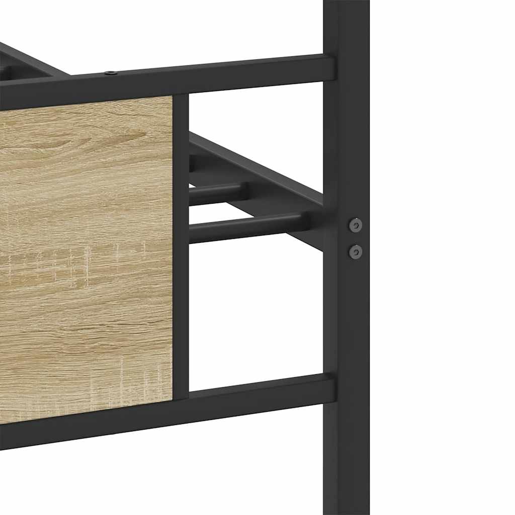 Bedframe zonder matras hout sonoma eikenkleurig 90x190 cm is nu te koop bij PeponiXL, paradijselijk wonen!